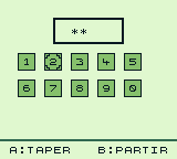 Le clavier à code de la salle des trophées