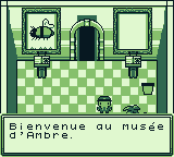 Le hall du musée, le guide accueille Ambre : « Bienvenue au musée d'Ambre »