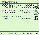 Le palmarès : chaque mini-jeu, son badge et son record